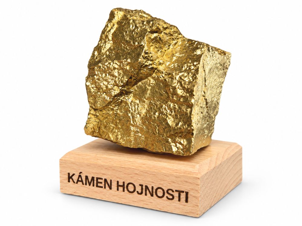 Talisman hojnosti zlatý kámen s personalizací textem